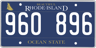 RI license plate 960896
