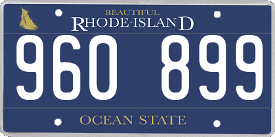 RI license plate 960899