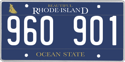 RI license plate 960901