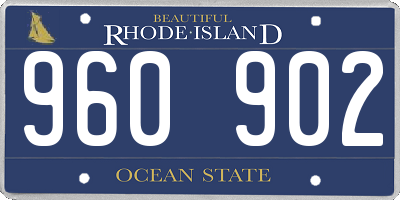 RI license plate 960902