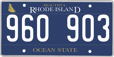 RI license plate 960903