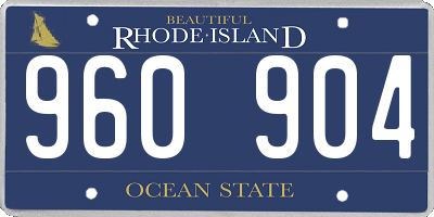 RI license plate 960904