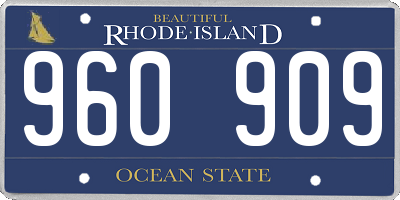 RI license plate 960909