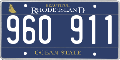 RI license plate 960911