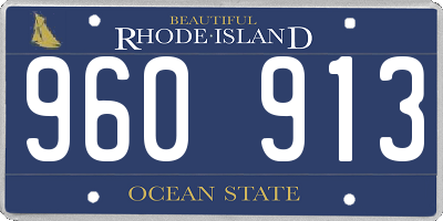 RI license plate 960913