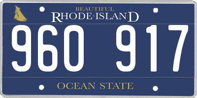 RI license plate 960917