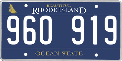 RI license plate 960919