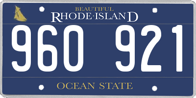 RI license plate 960921