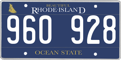 RI license plate 960928