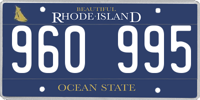 RI license plate 960995