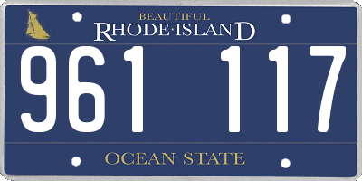 RI license plate 961117