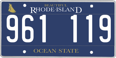 RI license plate 961119