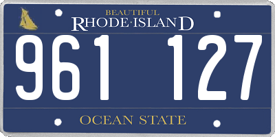 RI license plate 961127