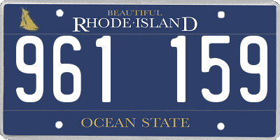 RI license plate 961159