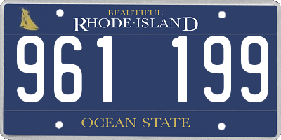 RI license plate 961199