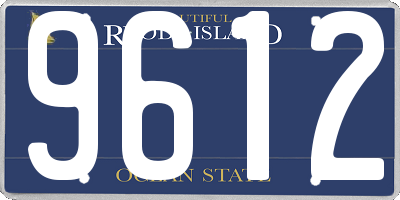 RI license plate 9612