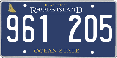 RI license plate 961205