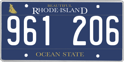 RI license plate 961206