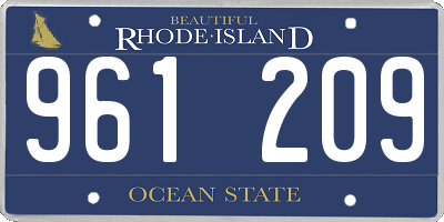 RI license plate 961209