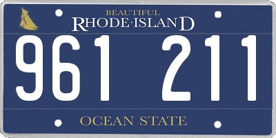 RI license plate 961211