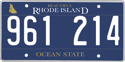 RI license plate 961214