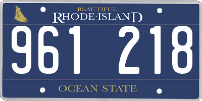 RI license plate 961218