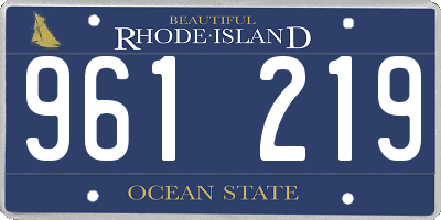 RI license plate 961219