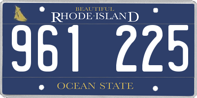 RI license plate 961225