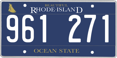 RI license plate 961271