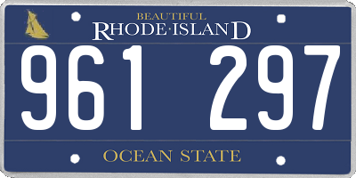 RI license plate 961297