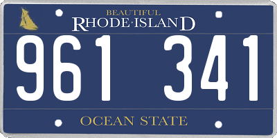 RI license plate 961341