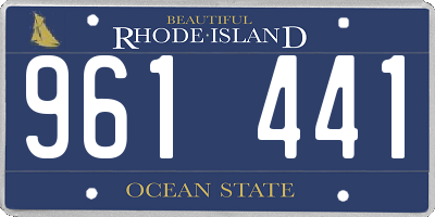 RI license plate 961441