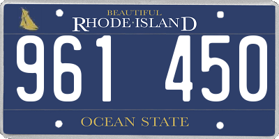 RI license plate 961450