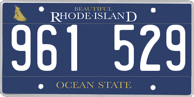 RI license plate 961529