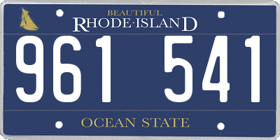 RI license plate 961541