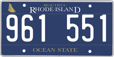 RI license plate 961551