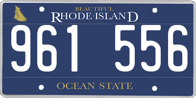 RI license plate 961556