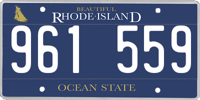RI license plate 961559