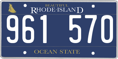RI license plate 961570