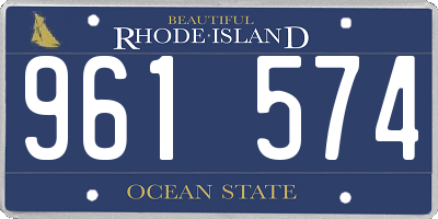 RI license plate 961574