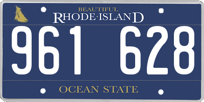 RI license plate 961628
