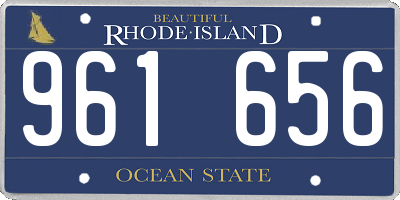 RI license plate 961656
