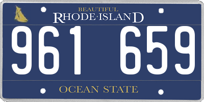 RI license plate 961659
