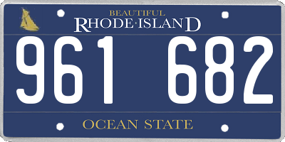 RI license plate 961682
