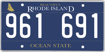 RI license plate 961691