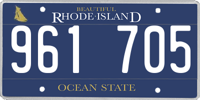 RI license plate 961705