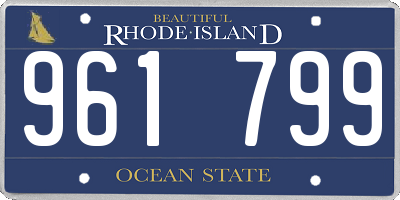 RI license plate 961799