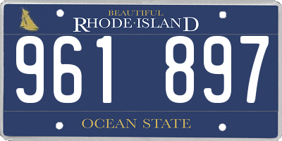 RI license plate 961897