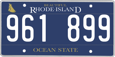 RI license plate 961899