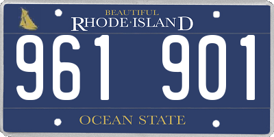 RI license plate 961901